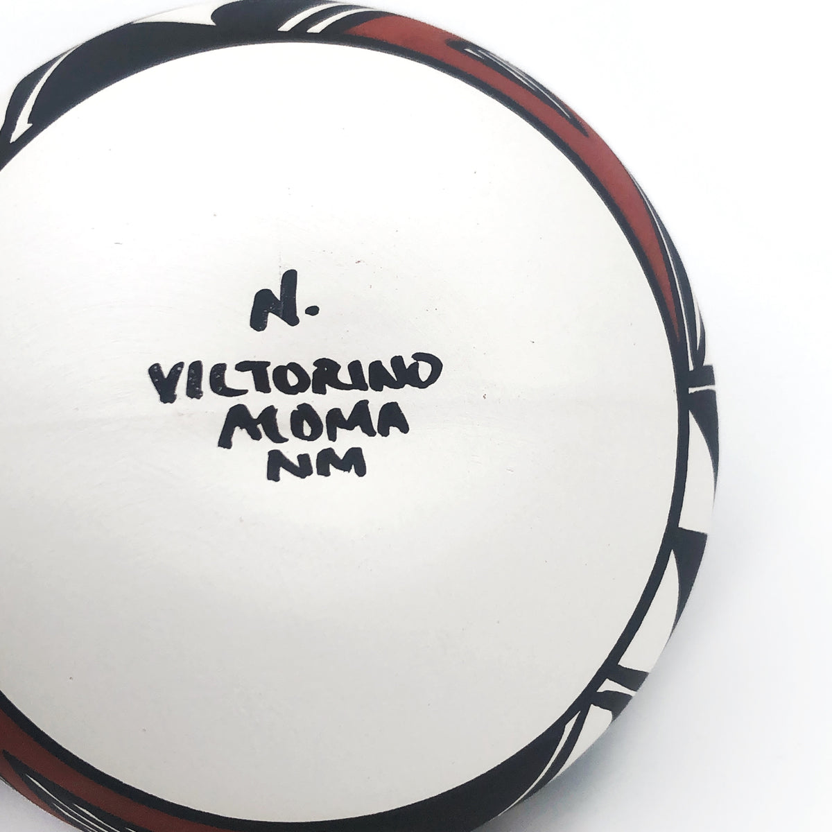 Small Round Handpainted Acoma Pot by Nicole Victorino