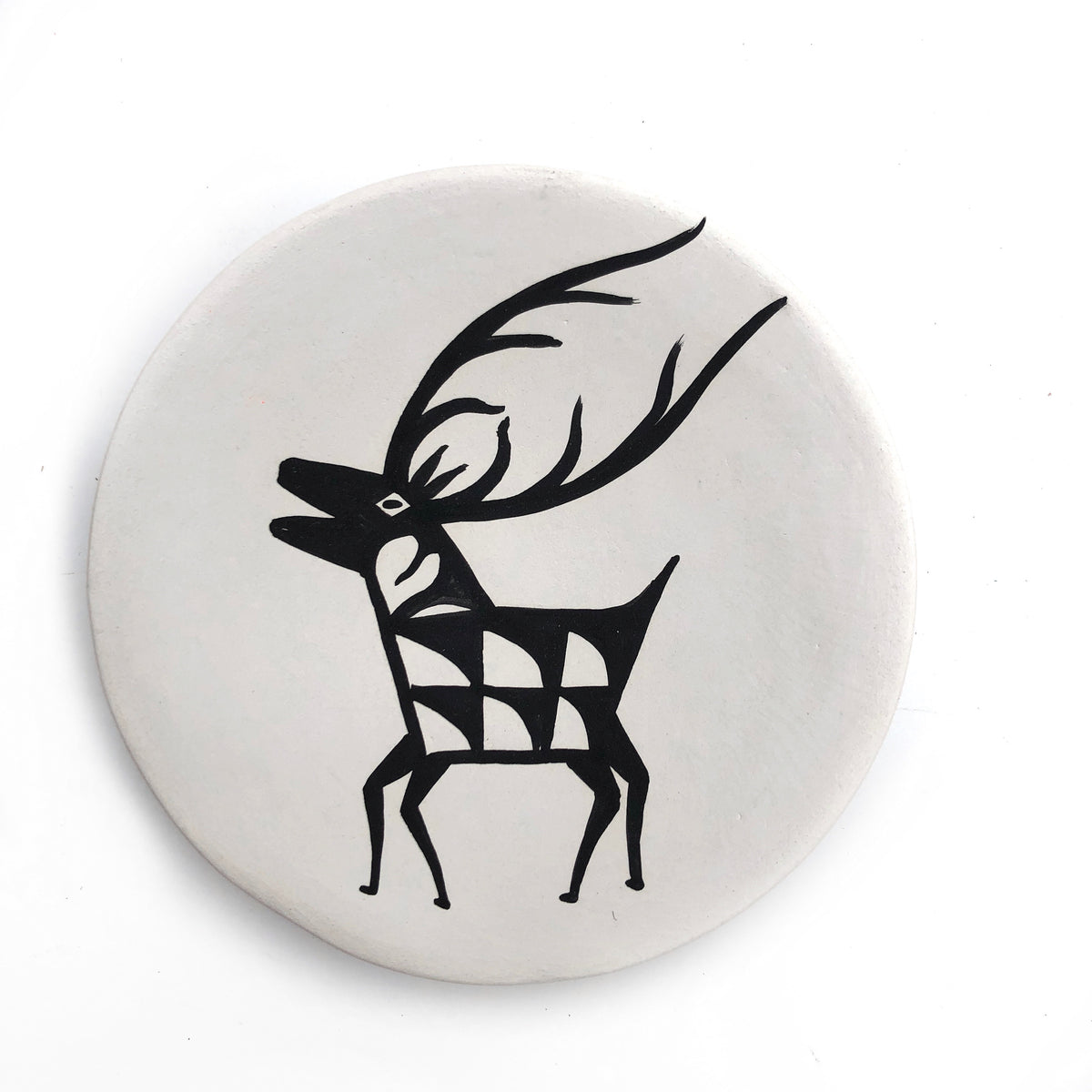 Small Clay Elk Plates - Three Piece Set