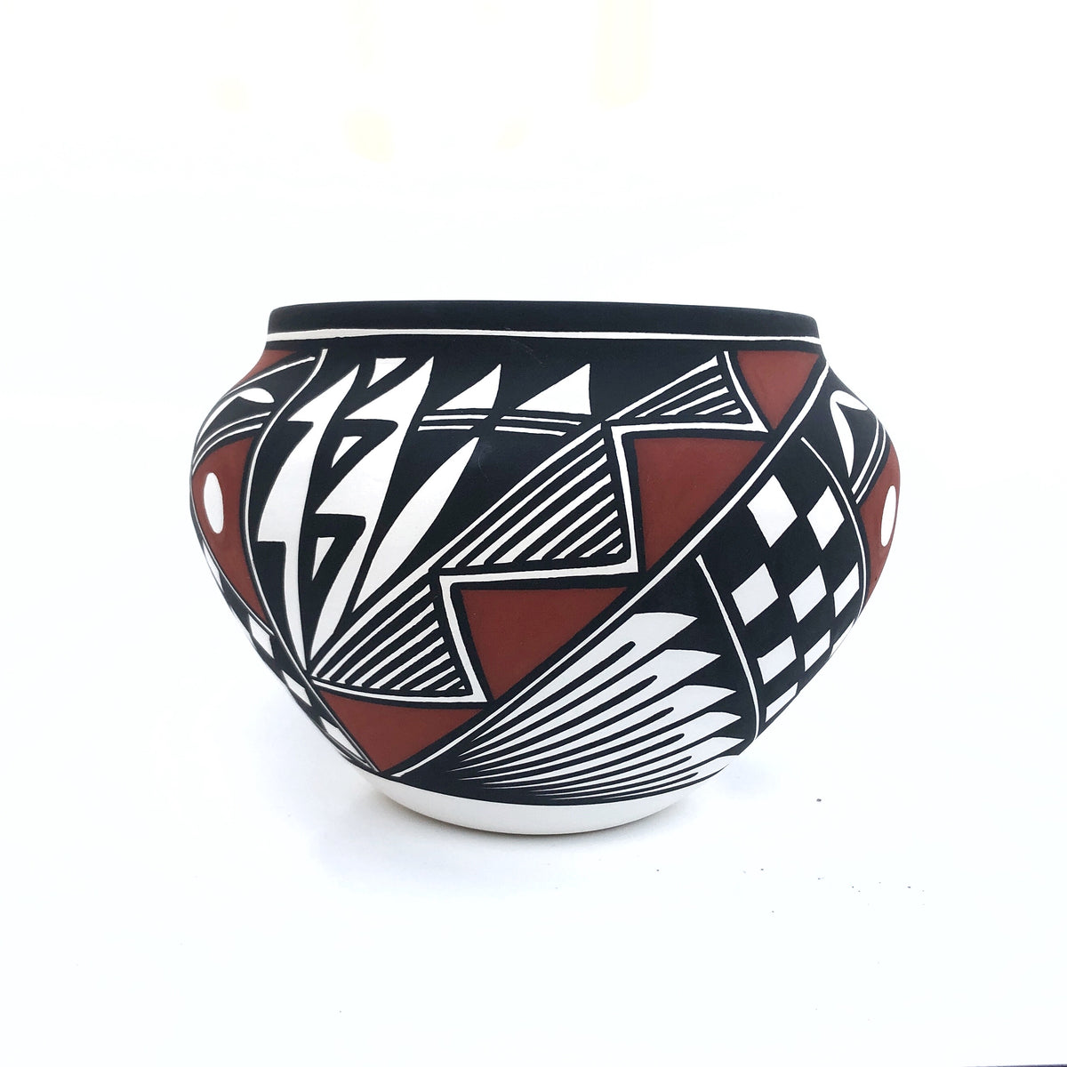 Medium Handpainted Acoma Pot by Nicole Victorino