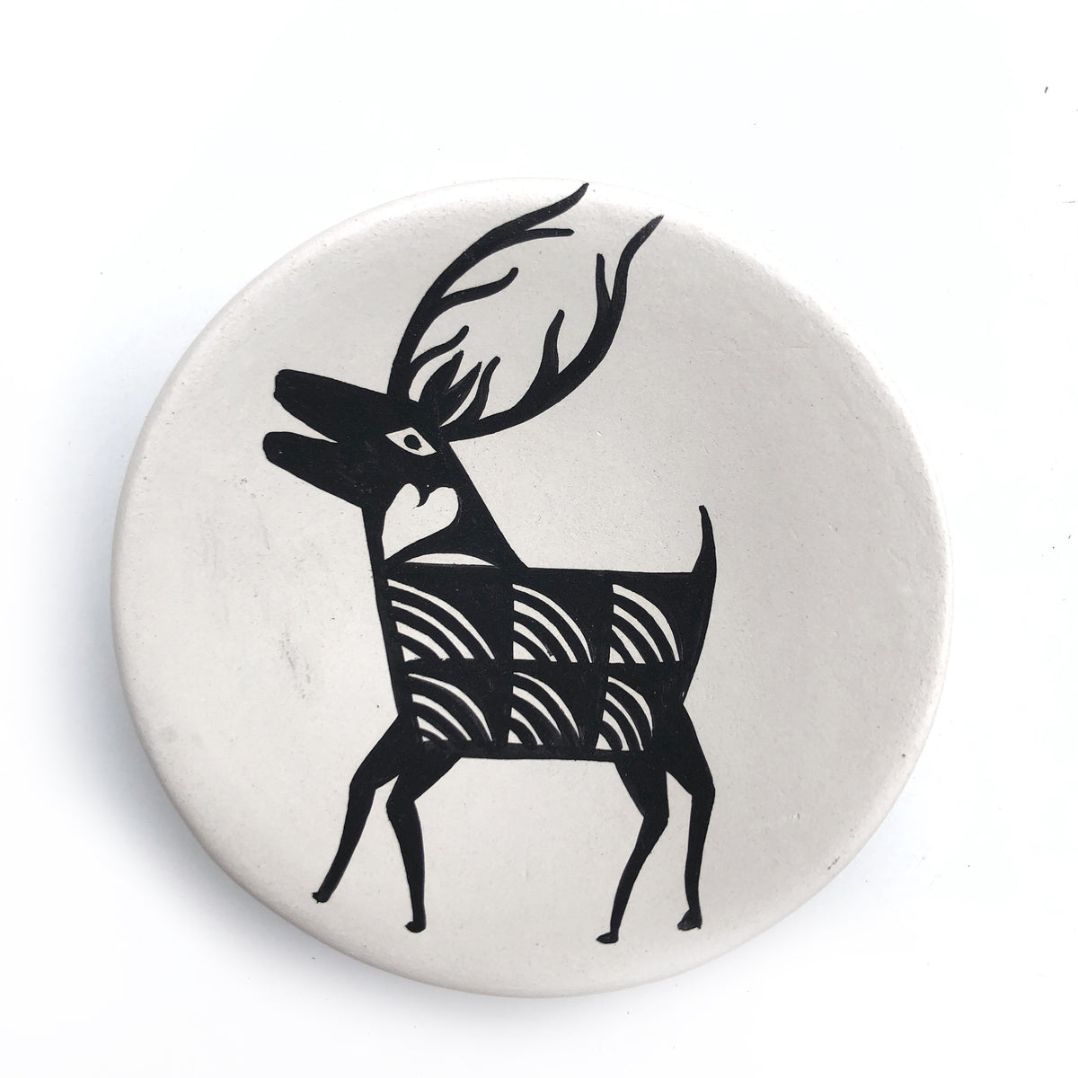 Small Clay Elk Plates - Three Piece Set